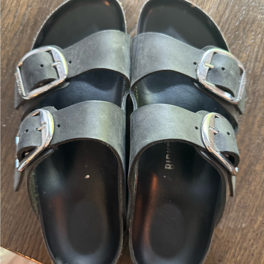 Big buckle black Birkenstock